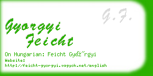 gyorgyi feicht business card